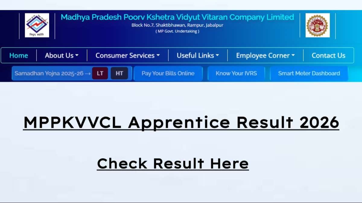 MPPKVVCL Apprentice Result 2026: Check Graduate and Technical Selection List, Joining Dates, and Stipend Details